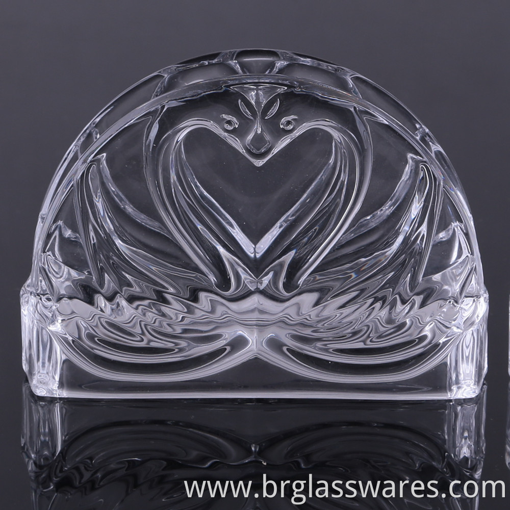 crystal glass napkin holder 1